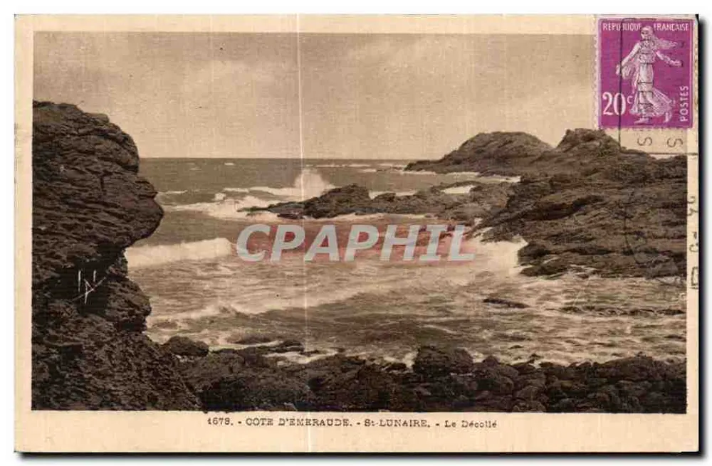 Côte d'Émeraude - St-Lunaire - Le Décollé — editor 1678 - Frente