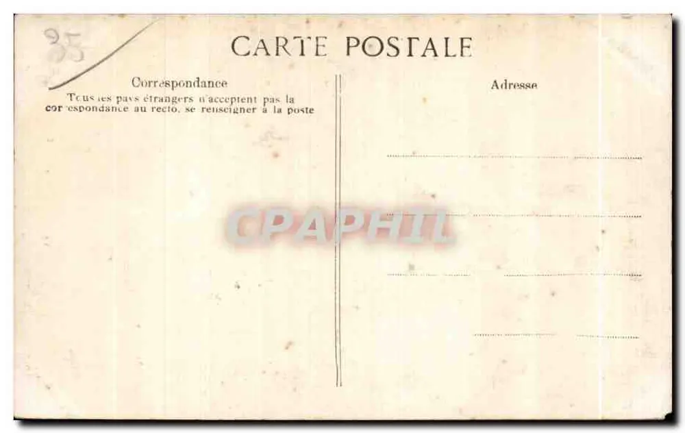 Saint-Lunaire — Studie von Felsen am Décollé — Verlag E.P.D. n° 941 - Rückseite