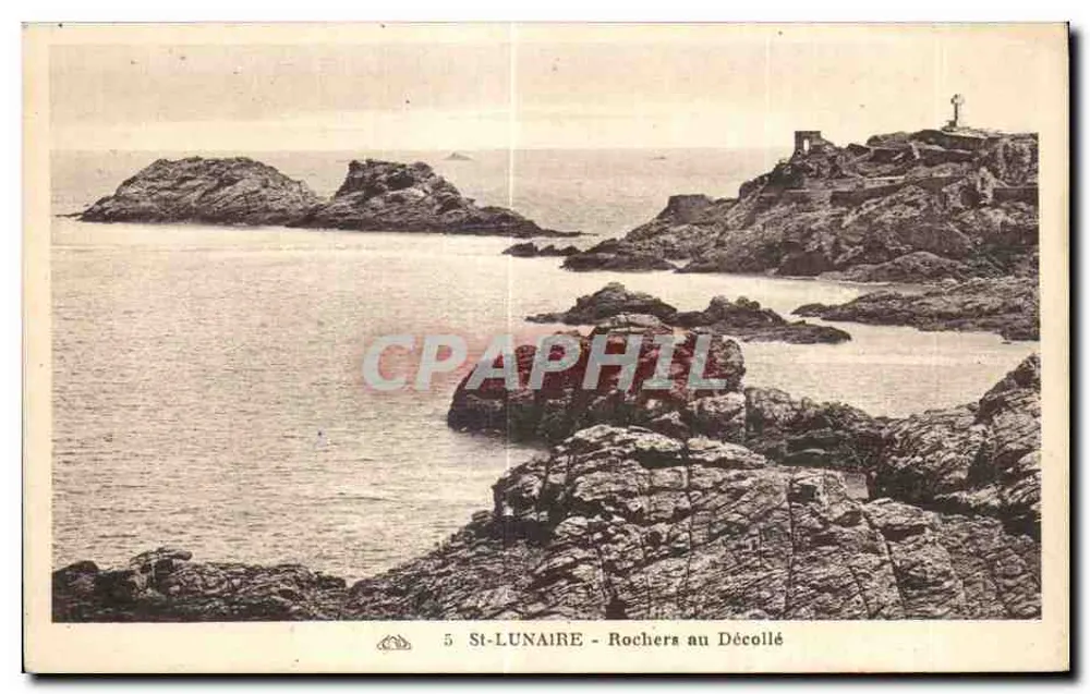 St-Lunaire - Rochers au Décollé — editor: 8e Académie des Arts Plastiques — n° 5 - Frente