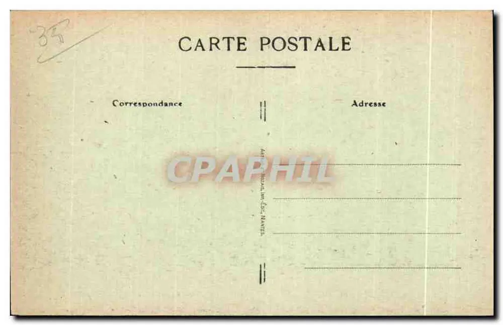 St-Lunaire — Côte d'Emeraude, Felsen und Strände der Schwalben — Verlag gedruckt auf der Karte - Rückseite