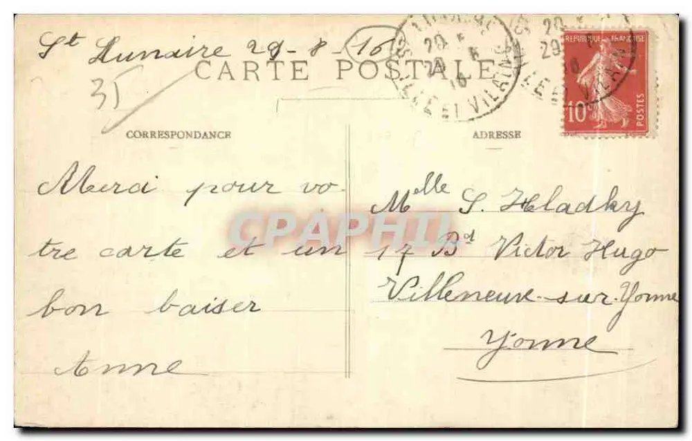 Küste von Émeraude — St-Lunaire — Le Décollé bei stürmischem Wetter — Verleger: 79 - Rückseite