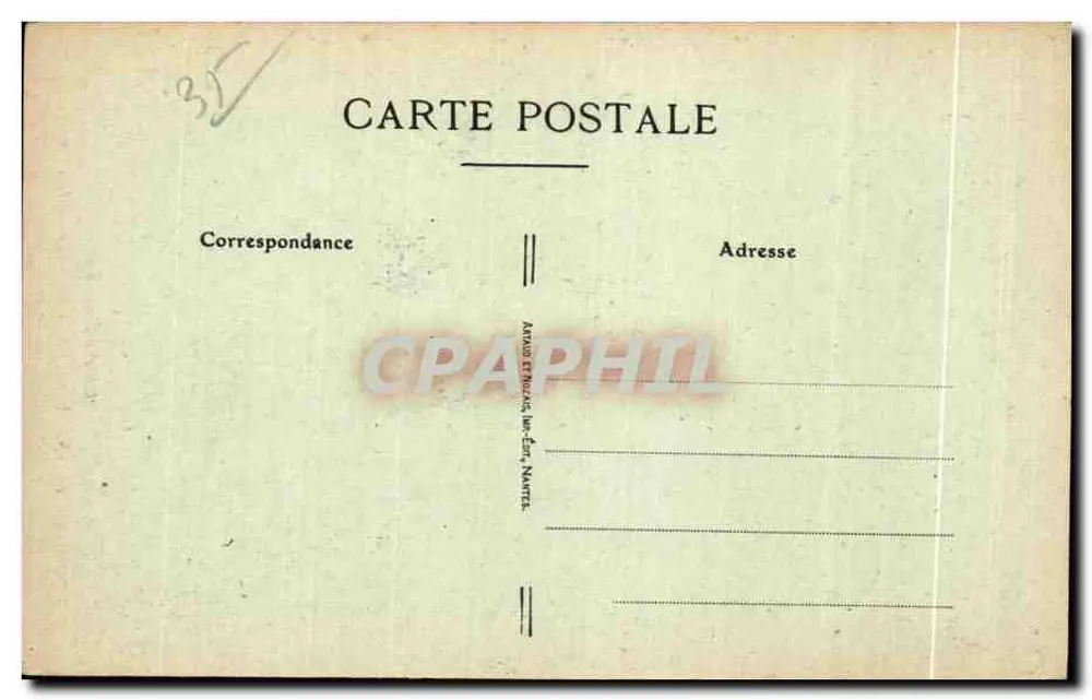 Côte d'Émeraude — Innenansicht des Décollé — St-Lunaire - Rückseite