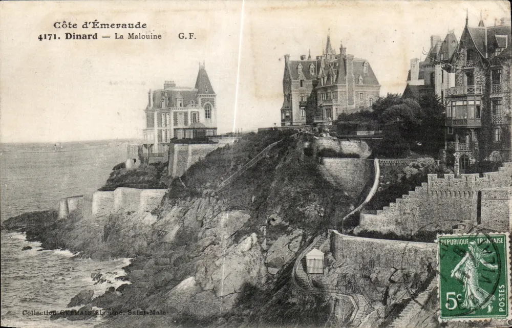 Côte d'Émeraude — Dinard — La Malouine — G.F. — n° 4171 - Frente