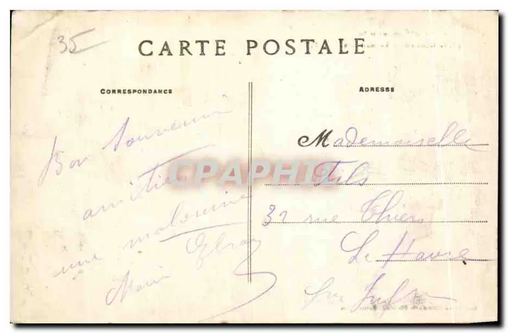 Côte d'Émeraude — Dinard — La Malouine — G.F. — n° 4171 - Verso