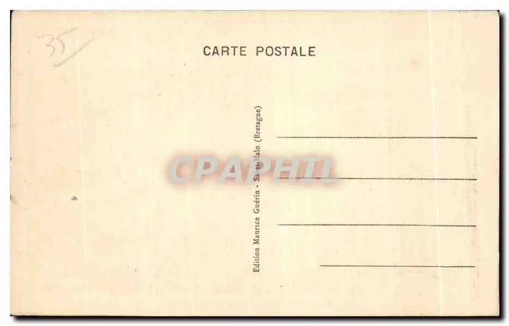 Dinard (Bretagne) - A Palmeraie - Costa da Esmeralda — G.M. Morice - Verso