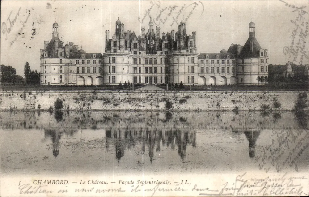 Chambord — Das Schloss — Nordfassade — 1 L. - Vorderseite