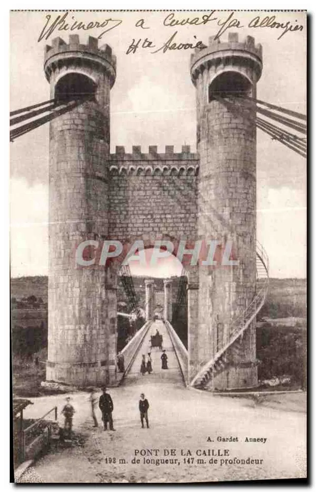 Ponte da Caille — Whimorot em Cuvat, Alta-Savoia — A. Gardet Annecey - Frente