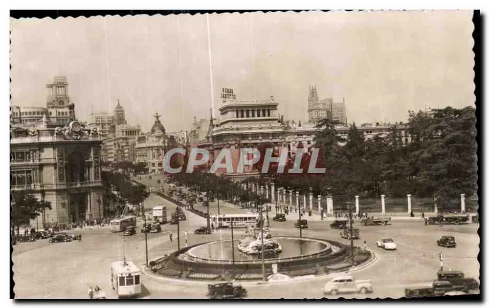 Praça de Cibeles — Madrid — Editor F. Molina, n° 77 - Frente