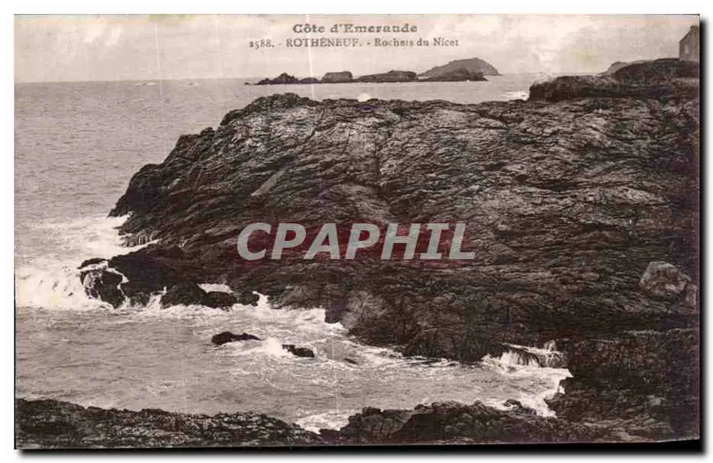 Côte d'Emerande — Felsen von Nicet — ROTHENEUF - Vorderseite