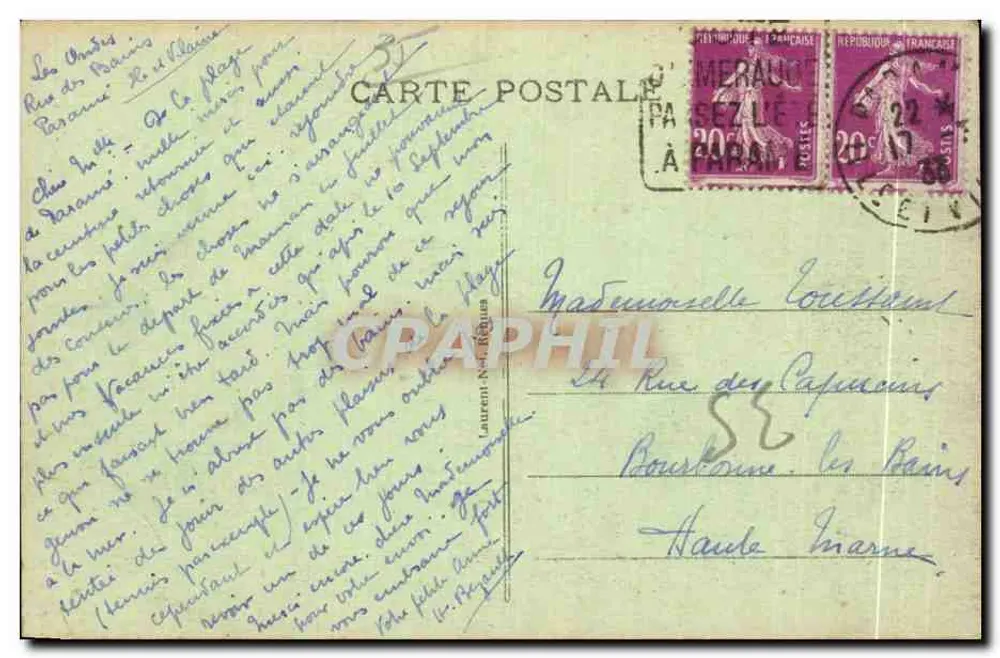 Costa de Esmeralda — Ponta da Varde — ROTHÉNEUF — n° 2578 - Verso