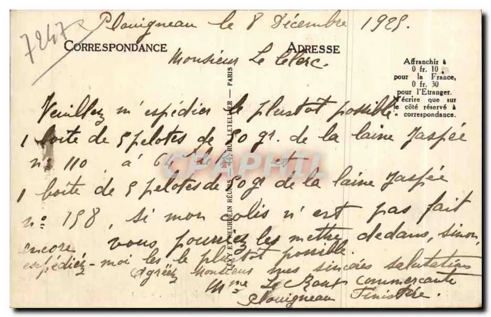 Primel (Finistère) — La Pointe, les Chaises. Effet de Lames — ND - Verso