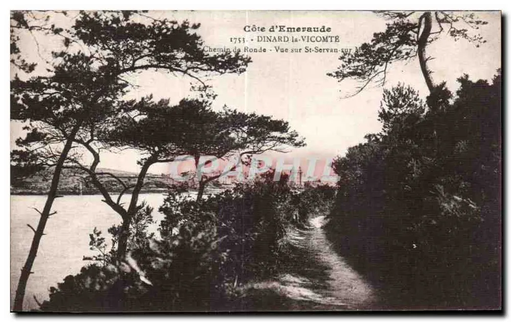 Côte d'Emeraude — Dinard-la-Vicomté — Blick auf St-Servan-sur-Mer - Vorderseite