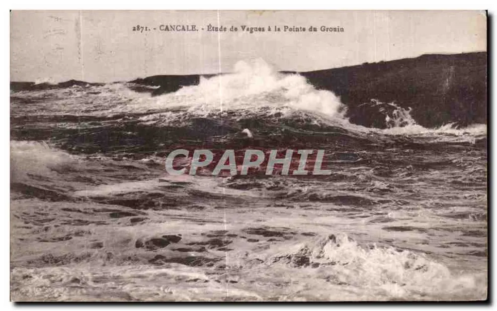 Cancale — Estudo das Ondas na Ponta do Gronin — n° 2871 - Frente
