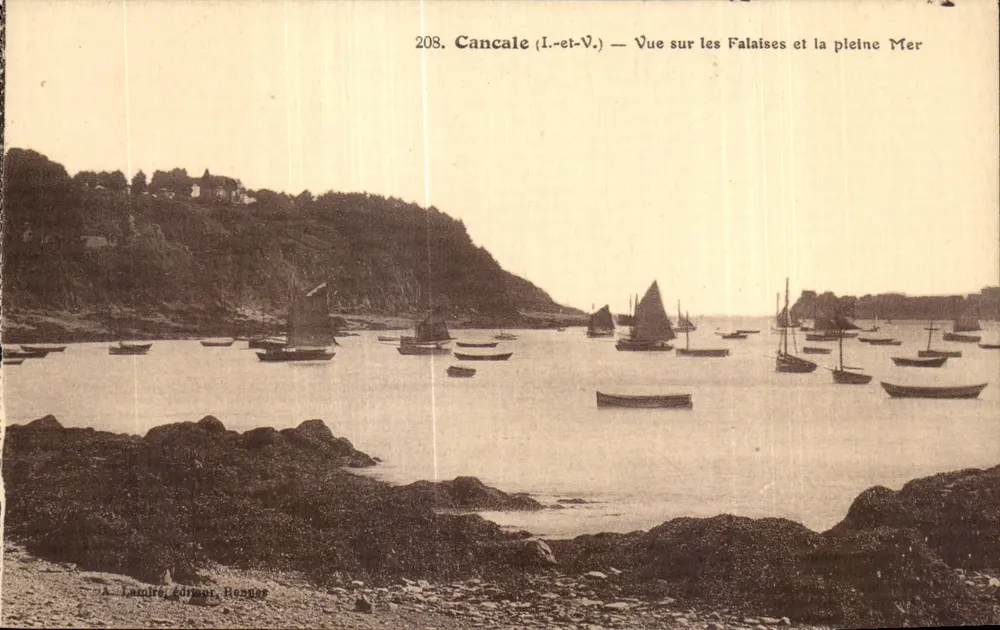 Cancale (I.-et-V.) — Blick auf die Klippen und das offene Meer — A. Lamire, Verlag, Henner - Vorderseite
