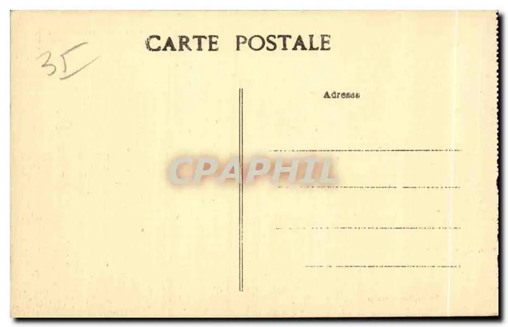 Cancale (I.-et-V.) — Blick auf die Klippen und das offene Meer — A. Lamire, Verlag, Henner - Rückseite