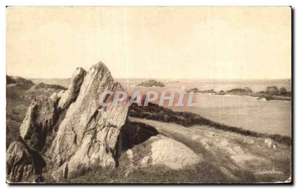 Die Insel der Landes — Leuchtturm der Steine — Edition LEBRETON-BAULEU, Cancale - Vorderseite