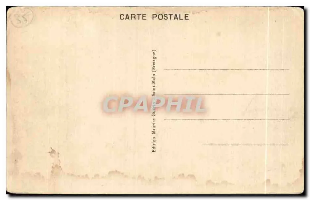 Dinard (Bretagne) — La Palmeraie — G.M. — Éditeur : Maurice Guerpin - Verso