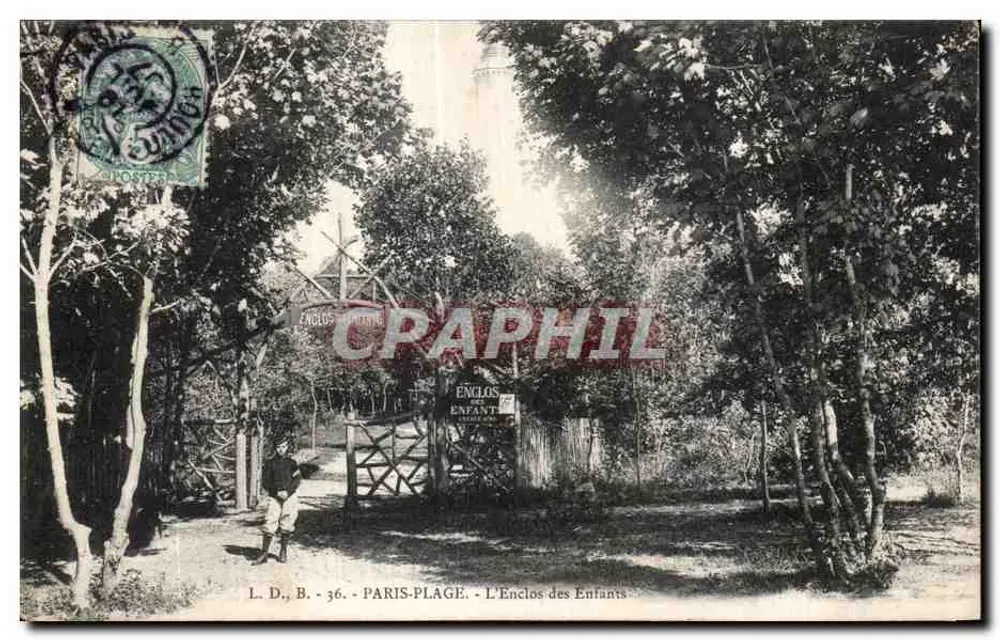 Der Kinderbereich — Paris-Plage — L.D., B. - 36. - Vorderseite