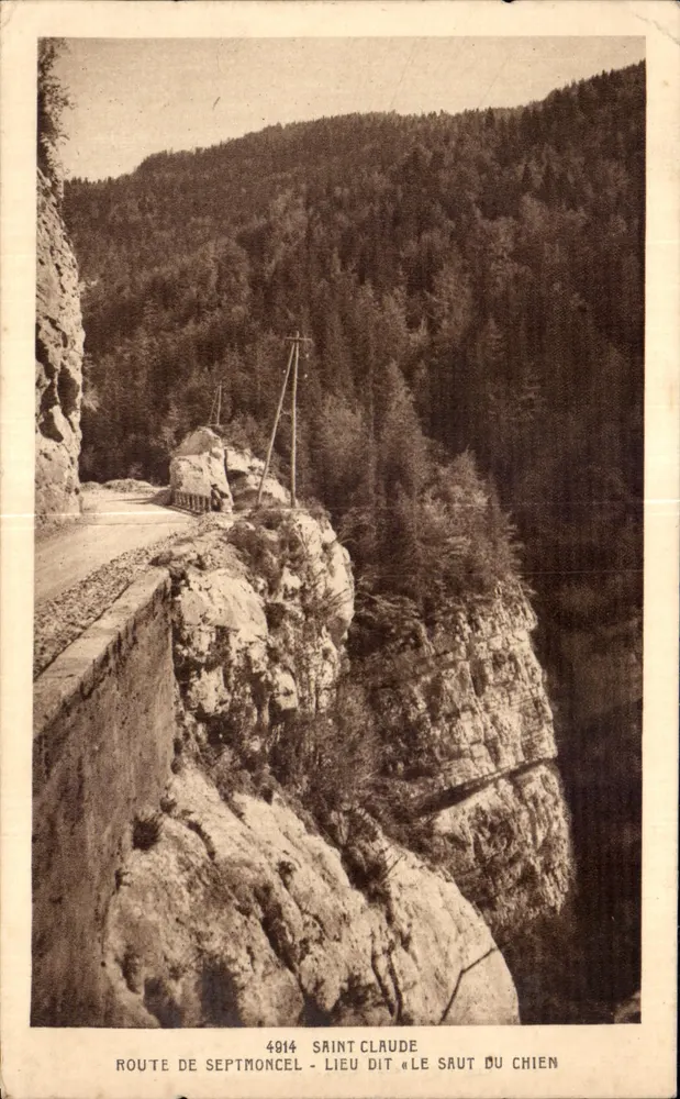 Route de Septmoncel — Ort « Le Saut du Chien » — Saint Claude - Vorderseite