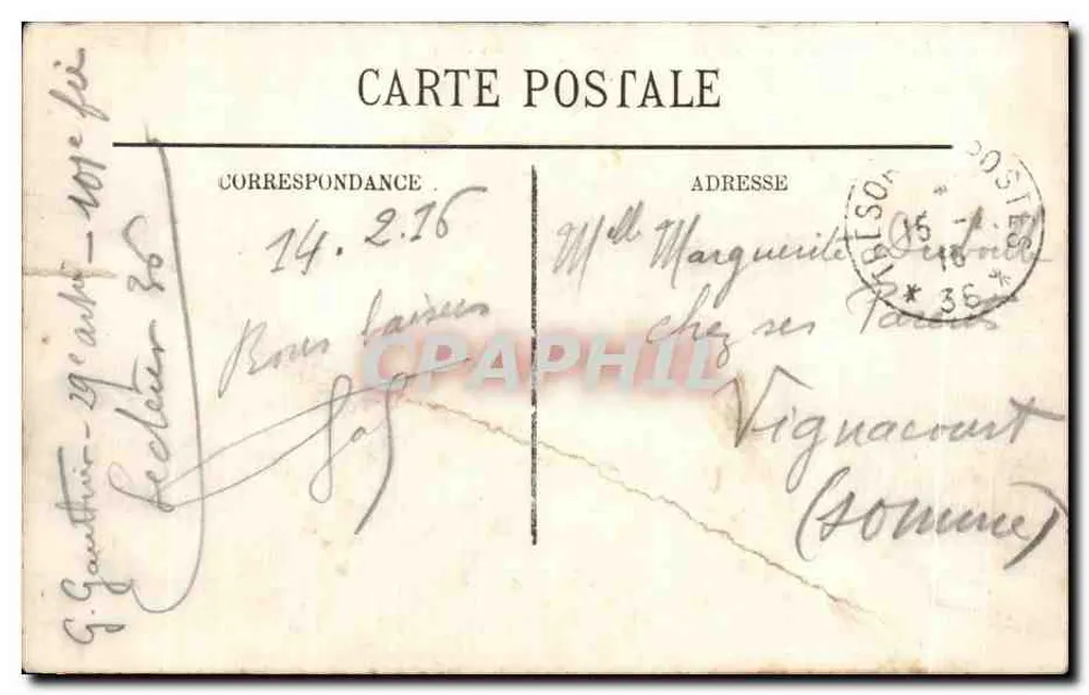 Paris — Der Sacré-Cœur und der Wasserreservoir — LL. — 1931 - Rückseite