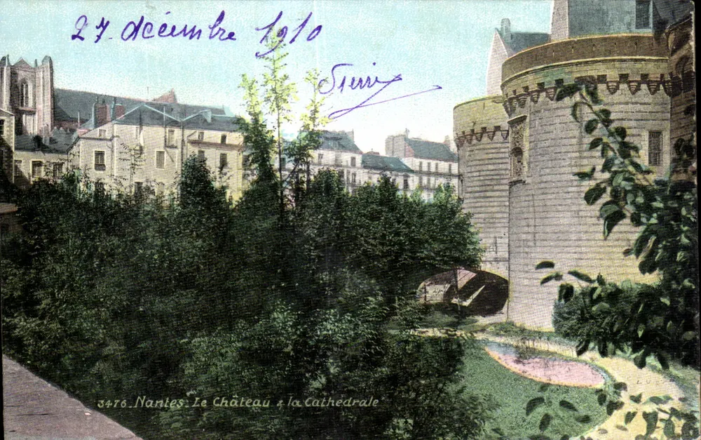 Nantes - O Castelo & a Catedral — editor S.476 - Frente