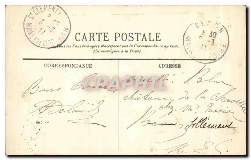 Chambord — O Castelo — O lado Leste — LL - Verso