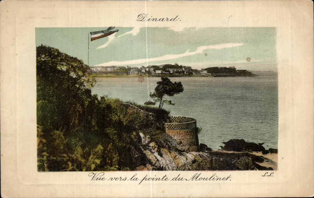 Dinard — Visão em direção à ponta do Moulinet — L.L. - Frente