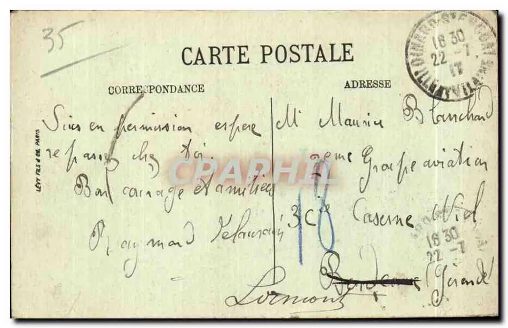 Dinard — Efeito da Lua na ponta da Malouine — LL. - Verso