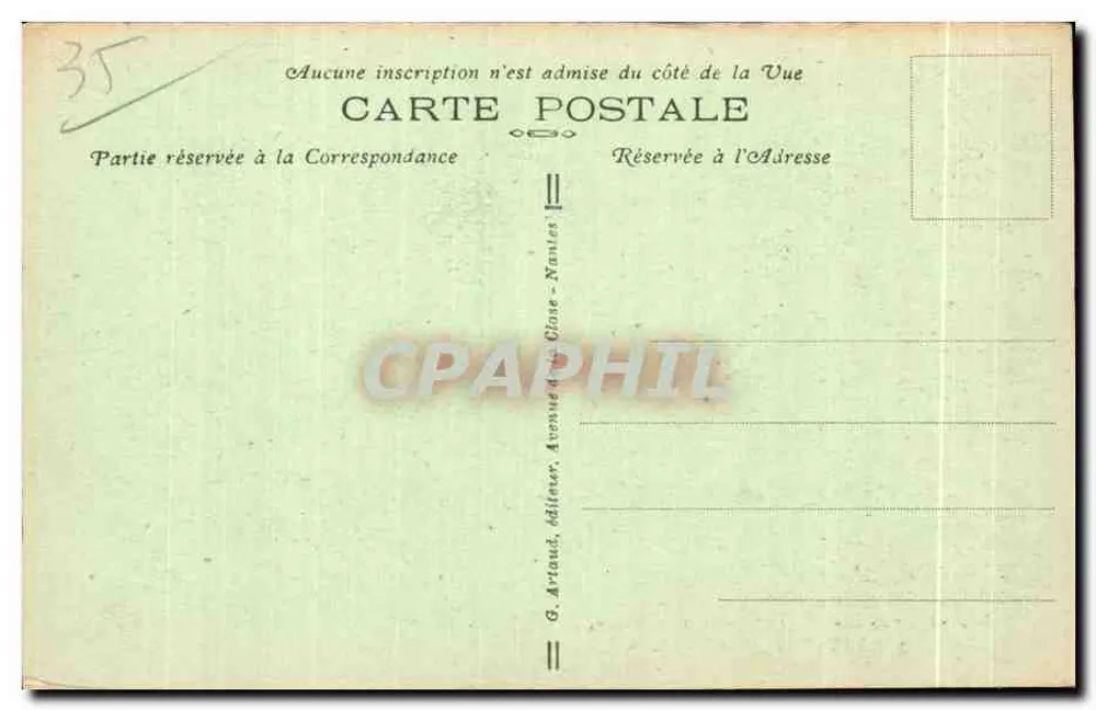 Ausblick auf DINARD von der Vicomté — G. Artaud, Verleger — Nr. 20 - Rückseite