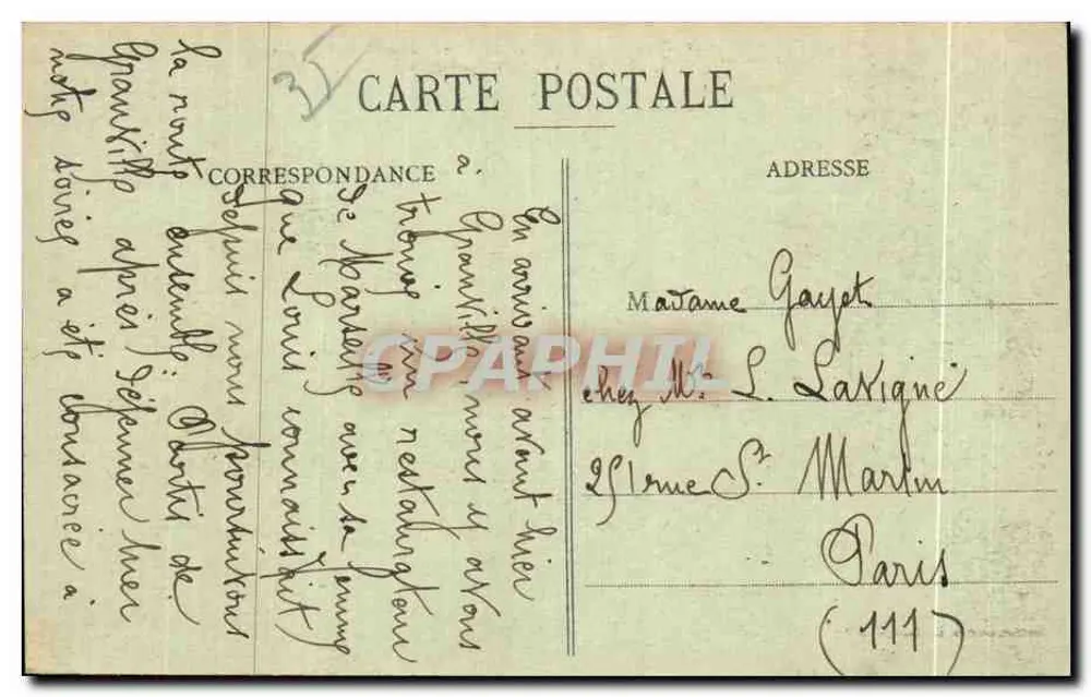 Dinard - A Praia - G.F. - Edição Guérin, St-Malo (1.-et-V.) - Verso