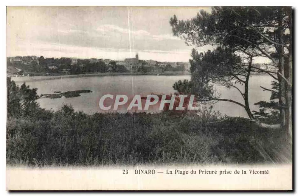 Dinard — La Plage du Prieuré vista dalla Vicomté — Lévy Frères & Cie, Parigi - Recto