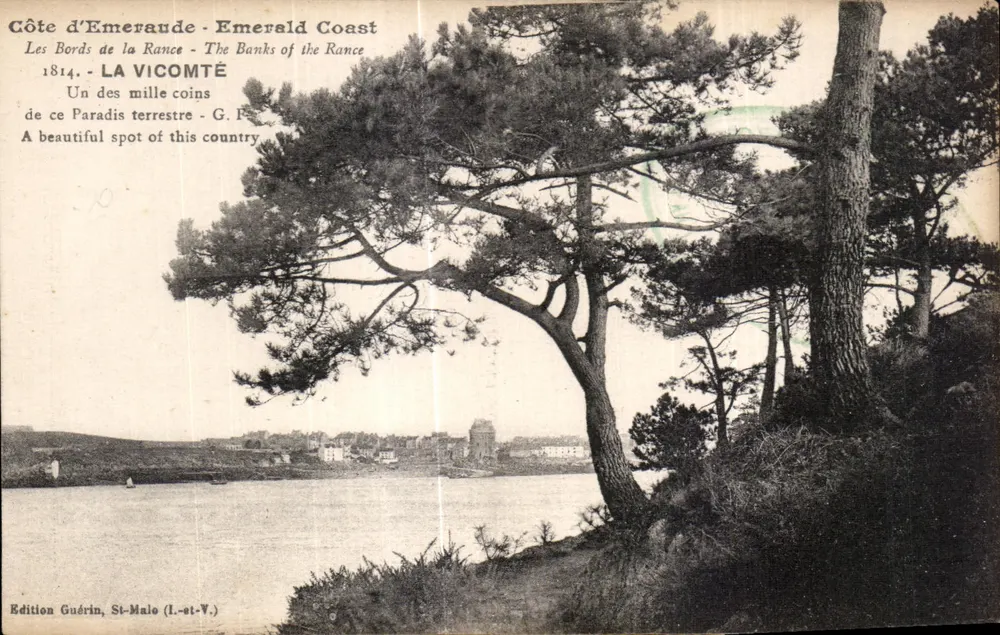 Côte d'Emeraude — Emerald Coast — Die Ufer der Rance — LA VICOMTÉ — Edition Guérin, St-Malo (L.-st-V.) - Vorderseite