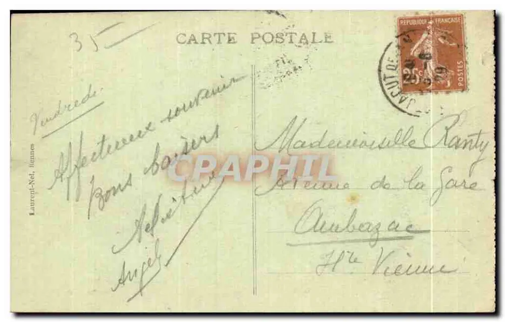 Küste von Émeraude — Dinard-la-Vicomté, St Servan-sur-Mer — Laurent-Nel, Nantes - Rückseite