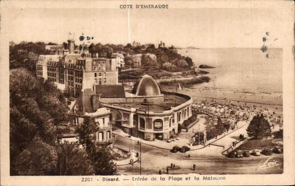 Dinard — Entrée de la Plage et la Malouine — Édition Mesny Réminis - Vorderseite