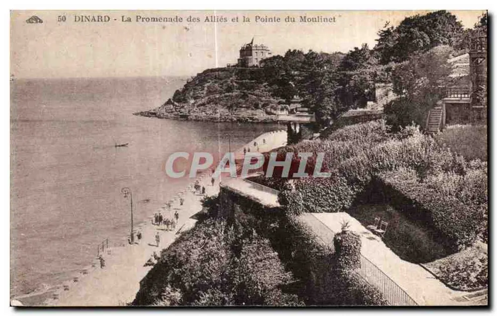 Dinard - Die Promenade der Alliierten und die Pointe du Moulinet — Verleger Almanach des Arts Photographiques, Straßburg - Vorderseite