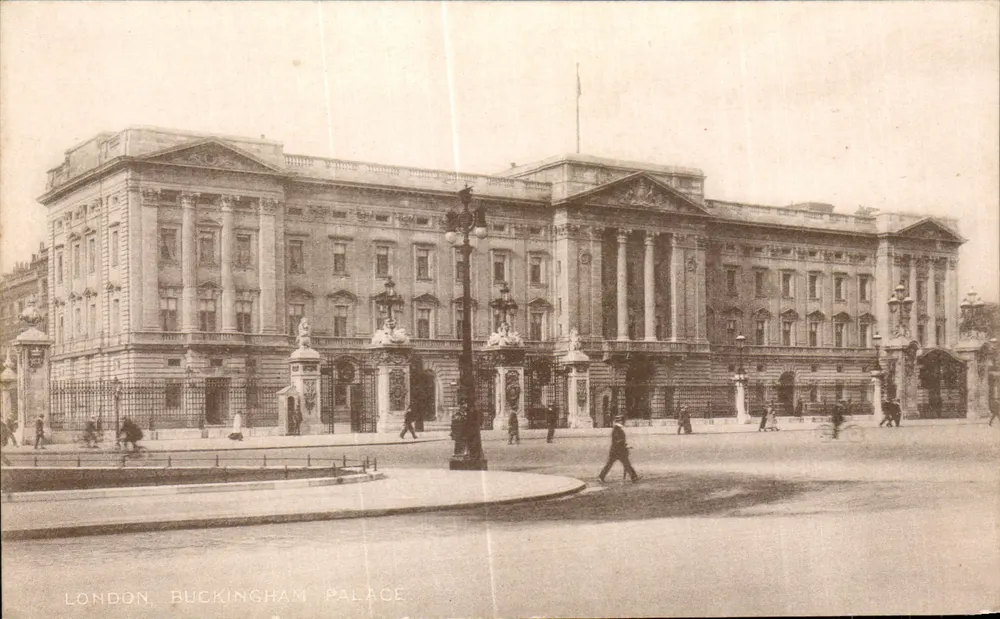 London, Buckingham Palace — Außenansicht — The London Stereoscopic Company, Serie 'LESCO' - Vorderseite