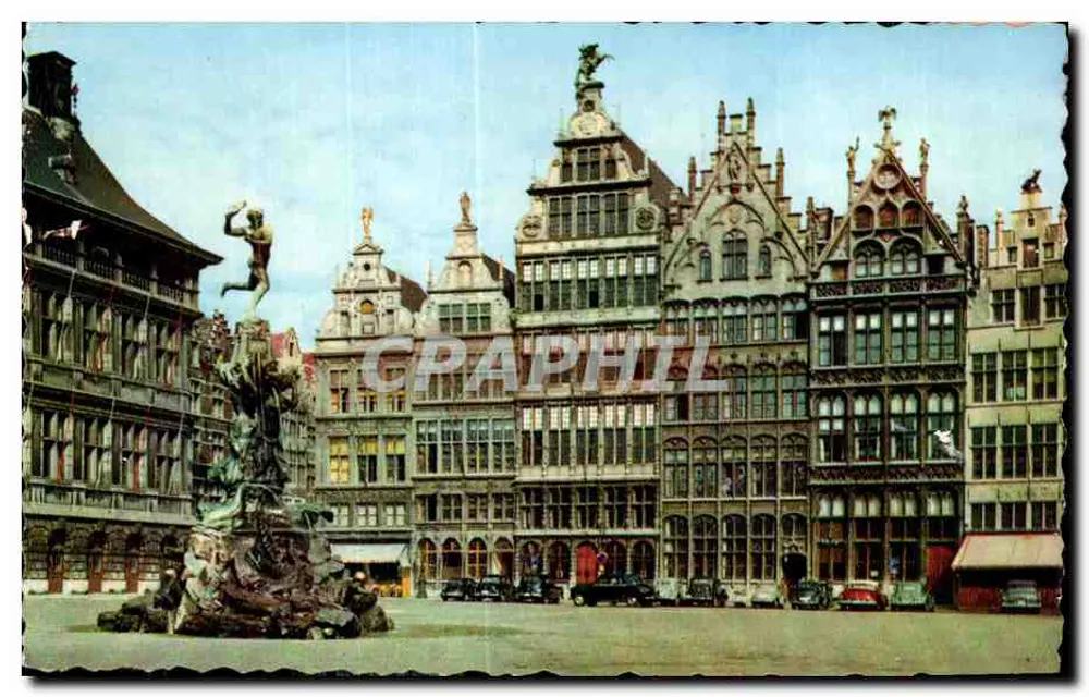 Place des Palais — Brüssel — Ausgabe Antwerpen - Vorderseite