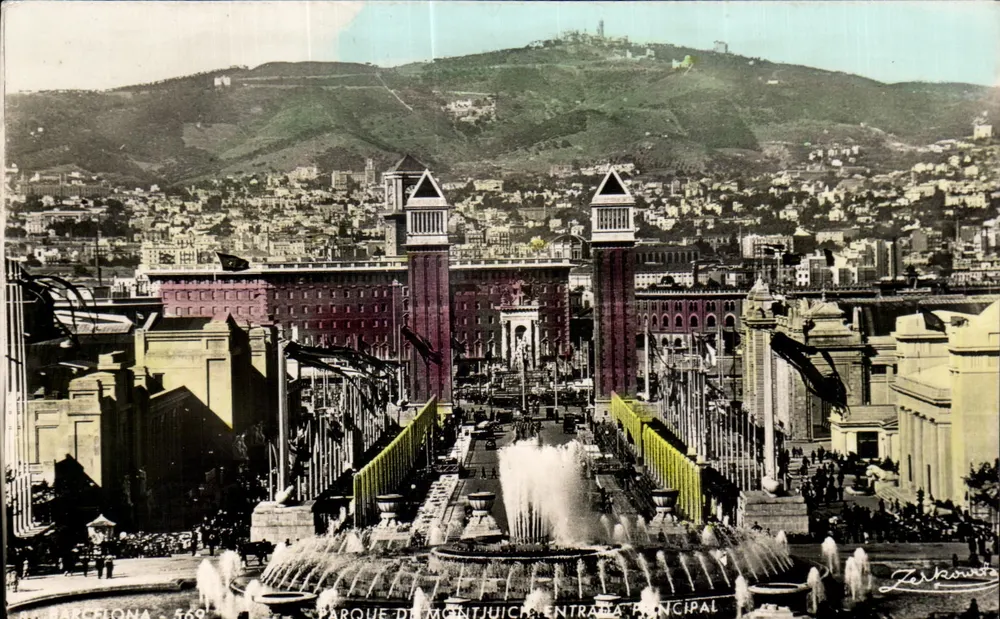 Parque de Montjuïc - Entrada Principal — Barcelona — Zerkowitz - Frente
