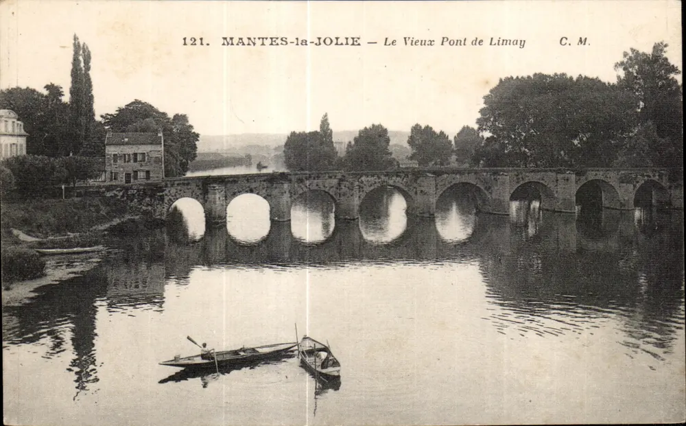 MANTES-la-JOLIE — Der Alte Brücke von Limay — C.M. n°121 - Vorderseite