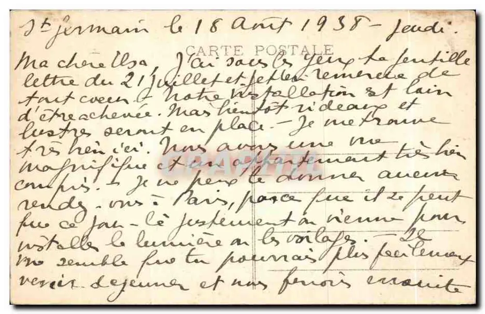 Saint-Germain-en-Laye - O Castelo e o Parque — cliché da Compagnie Anjouenne Française - Verso