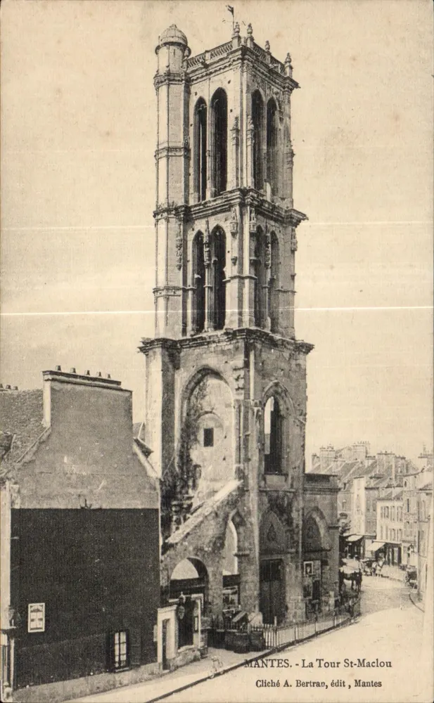 MANTES - Turm St-Maclou — Cliché A. Bertran, Verlag Mantes - Vorderseite