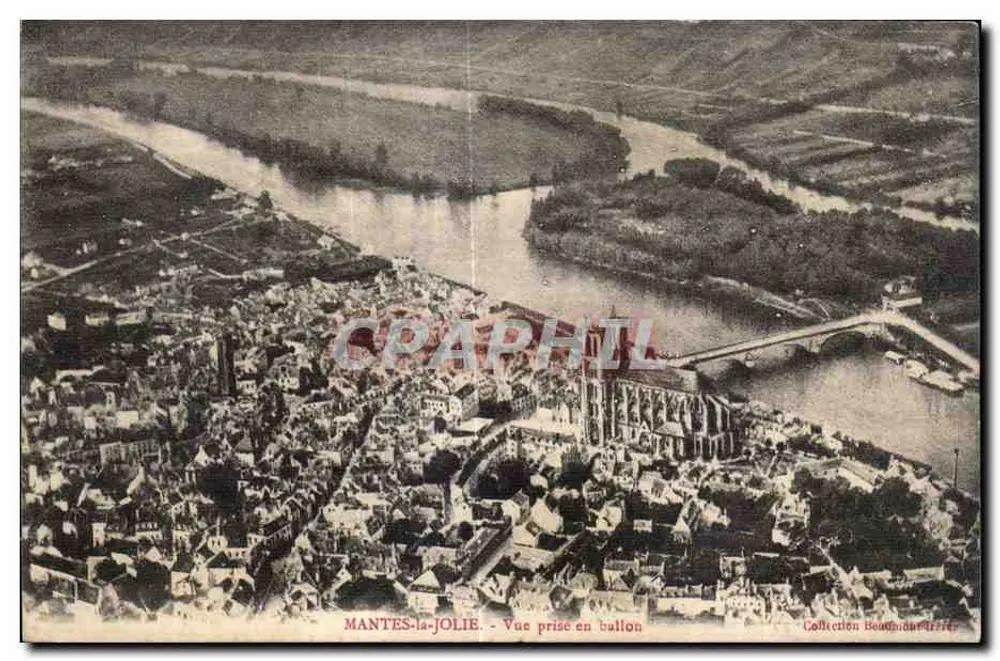 MANTES-la-JOLIE - Ansicht aus der Luft - Vorderseite