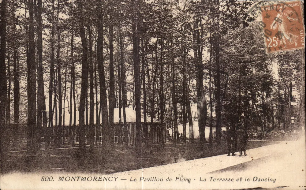 Montmorency — Der Pavillon de Flore - Die Terrasse und der Tanzsaal - Vorderseite