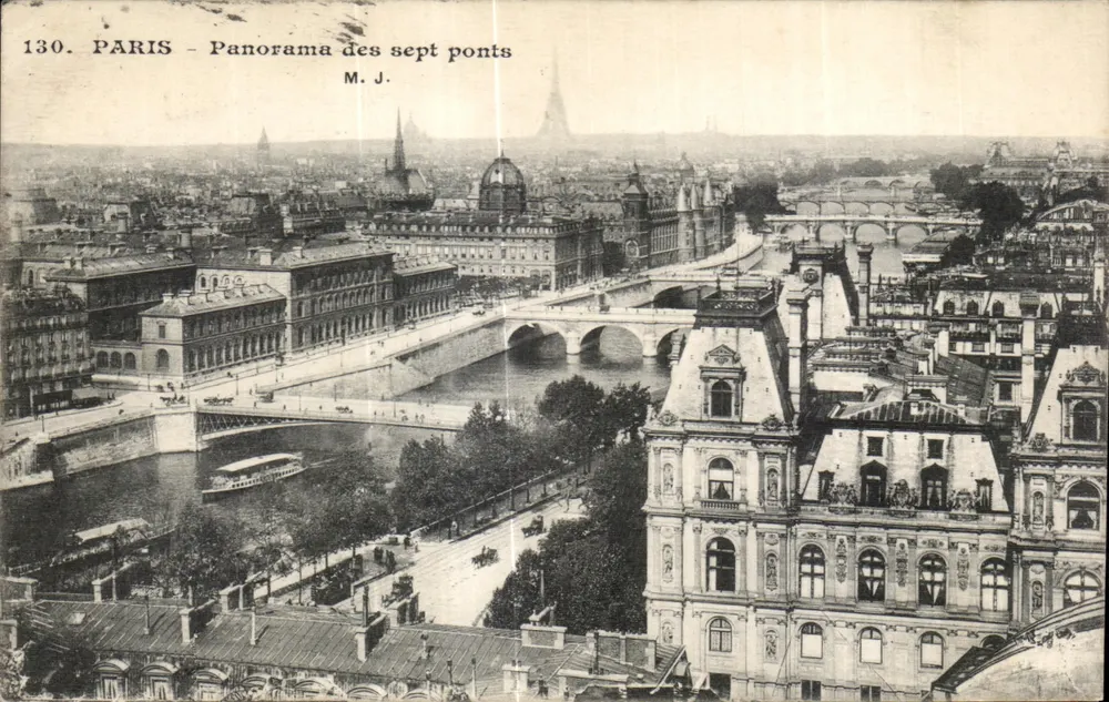 Paris - Panorama dos sete pontes — M.J. — n°130 - Frente