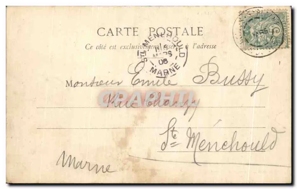 Vale de Celles — Casa Florestal de Benameix — Imp. Ad. Welck, Saint-Dié, Depositado N° 1893 - Verso