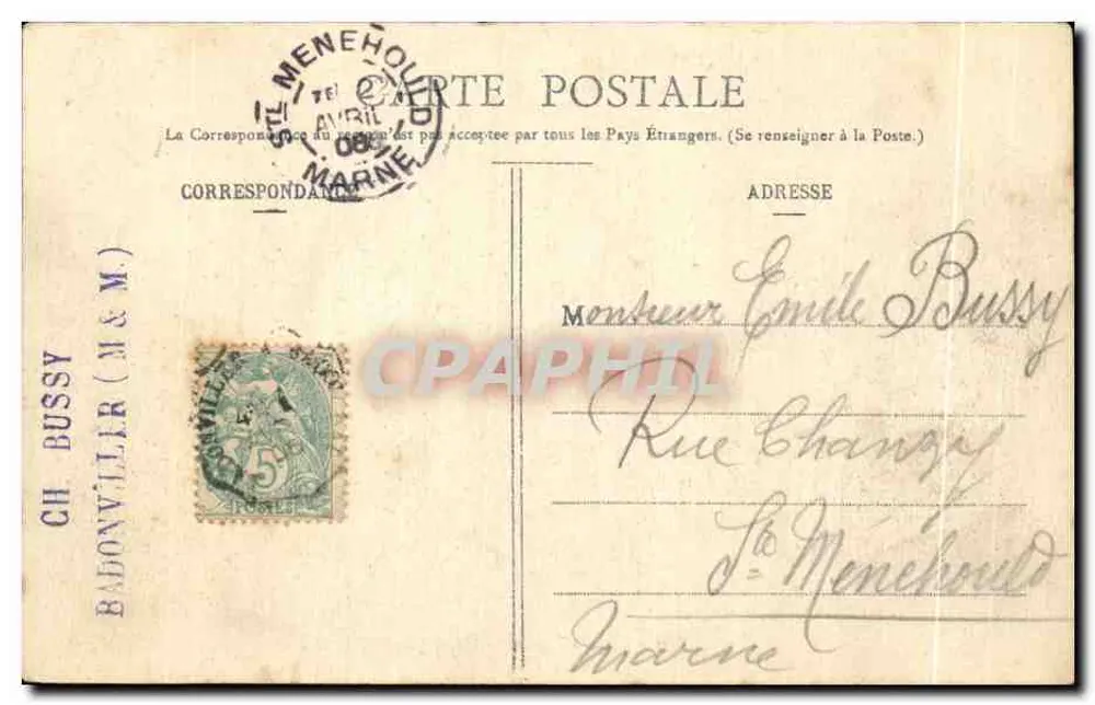 Tal von Celles (Vosges) — Aufnahme von der Roche d'Alvine — G. Thomas, Verlag in Celles - 4441 - Rückseite