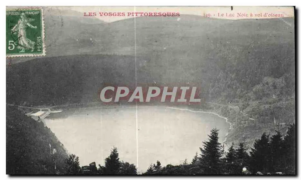 Schwarzer See aus Vogelperspektive — pittoreske Vosges — Serie 249 — Verlag nicht sichtbar - Vorderseite