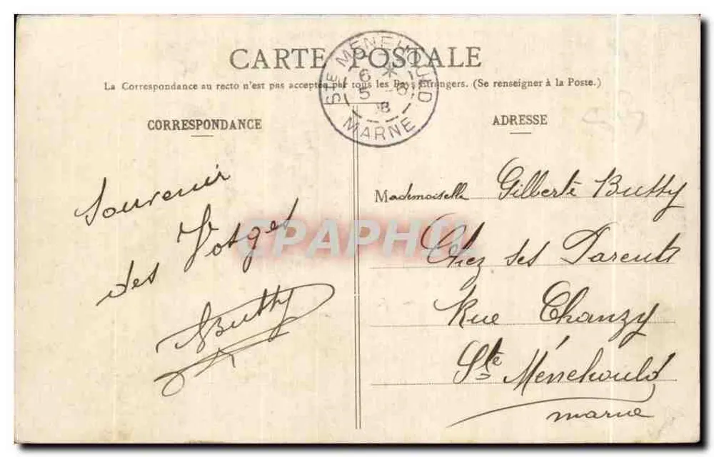 Schwarzer See aus Vogelperspektive — pittoreske Vosges — Serie 249 — Verlag nicht sichtbar - Rückseite