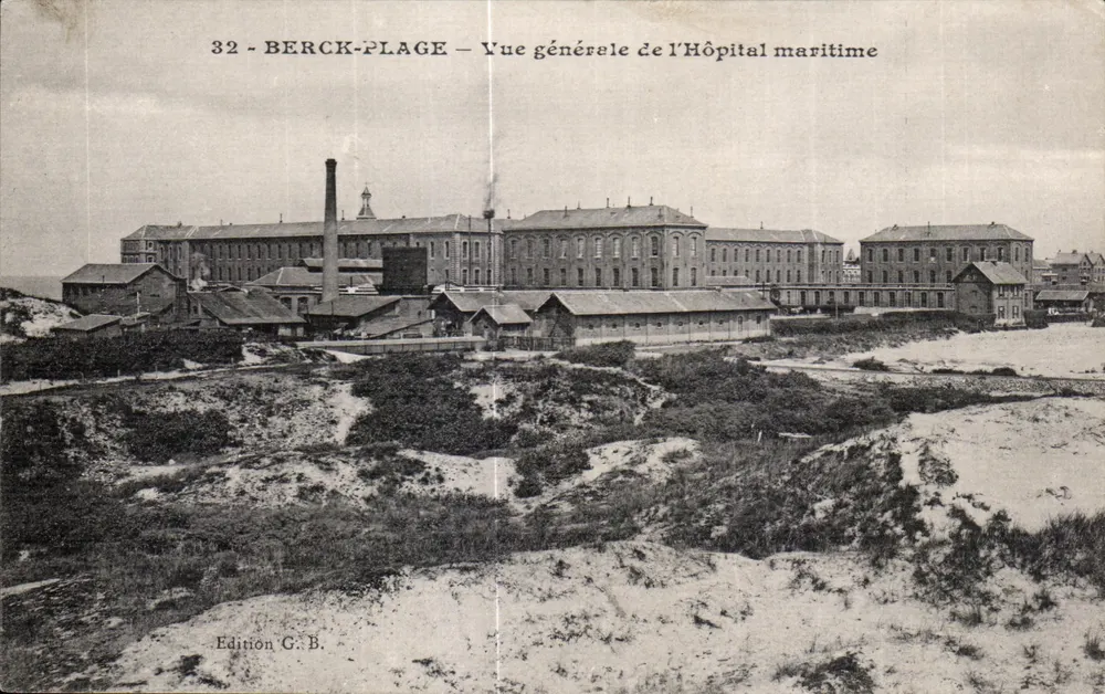 Berck-Plage — Allgemeine Ansicht des Seehospitals — Edition G.B. - Vorderseite