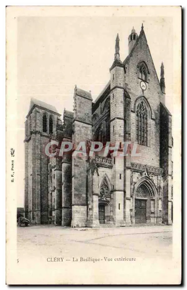 Cléry — A Basílica - Vista externa — B.F., Paris, n°5 - Frente